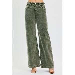 RISEN High Rise Wide Leg Corduroy Jeans - PW21322X - Plus Size 2XL